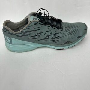 Salomon Teal and Black Athletic Shoes